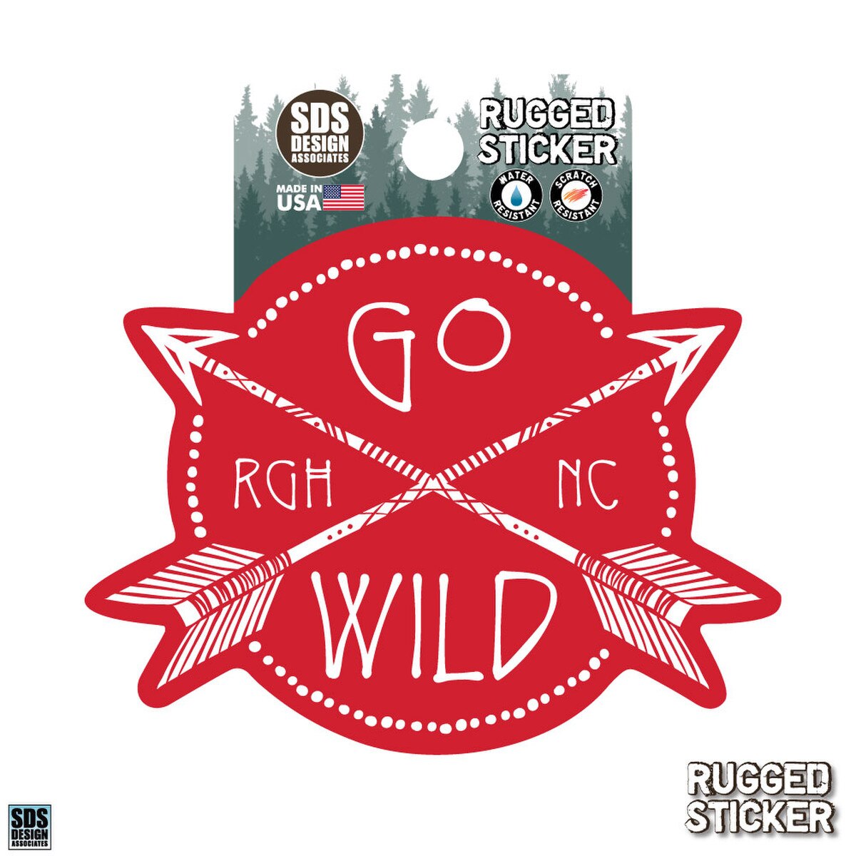 Rugged Sticker Go Wild